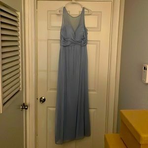 David’s bridal dusty blue bridesmaid dress size 10